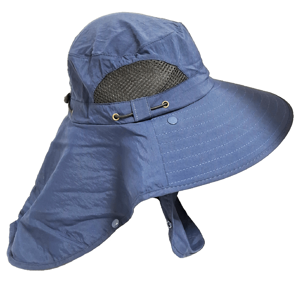 Sombrero con tapa cuello
