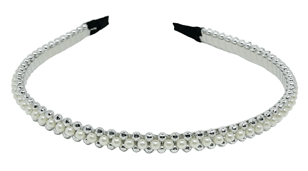 Diadema con perlas