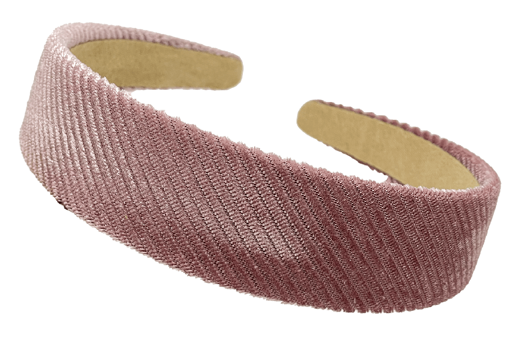 Diadema de tela de corduroy