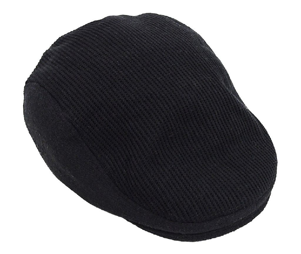 Gorro ingles Ivy cap negro de tela-S/M