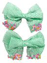 Set- de 2 moñas con corazones