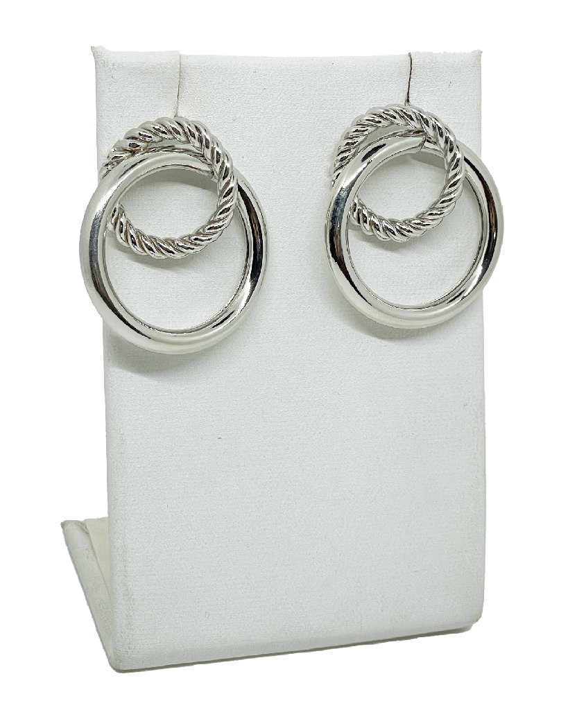 Aretes de metal x 2.9 x 3.3 cm