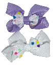 Set-de 2 moñas con corazones