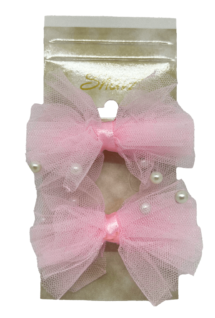 Set-de 2 moñas con perlitas