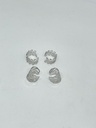Set-earcuffs de 2 pares 1x1cm