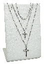 Cadena de 3 hilos con cruz x 44 cm L.