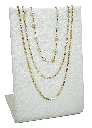Cadena de 3 hilos dorada con perlas x 44 cm L.