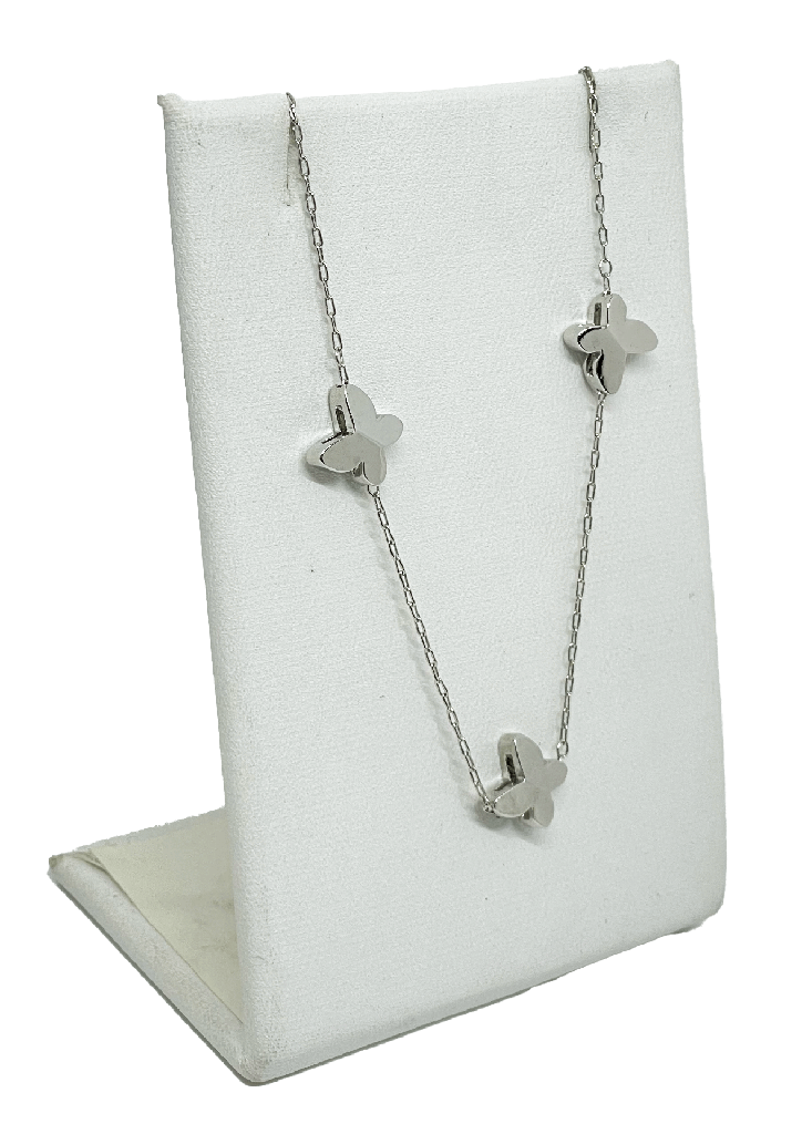 Cadena de metal con mariposas