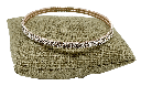 Pulsera de aro de metal con brillantitos