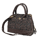 Bolsa café de cuerina