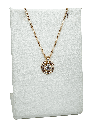 Collar dorado de metal de rodio