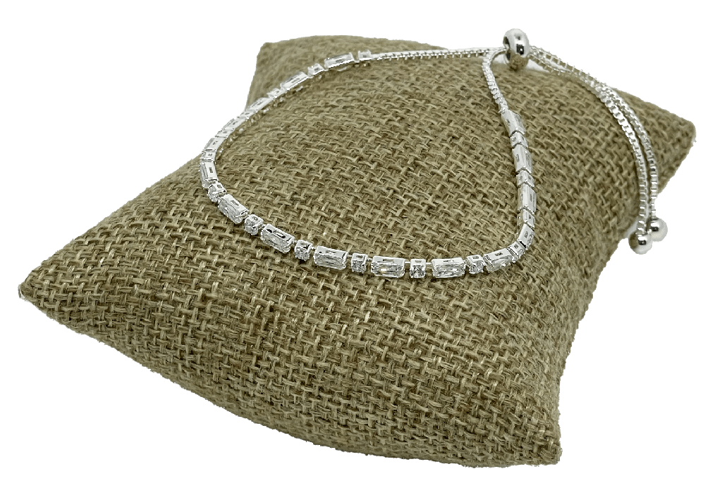 Pulsera antideslizante con brillantitos