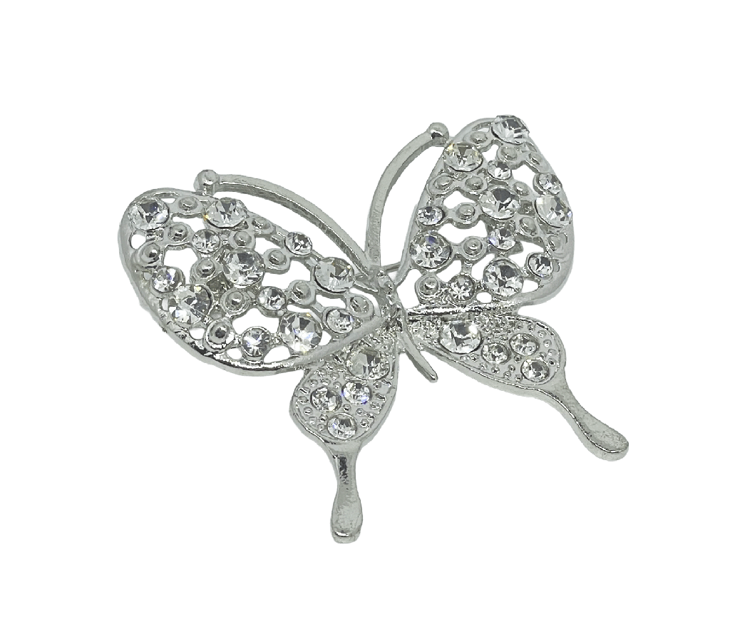 Prendedor de metal con brillantito