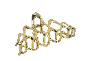 Gacho clip dorado de metal