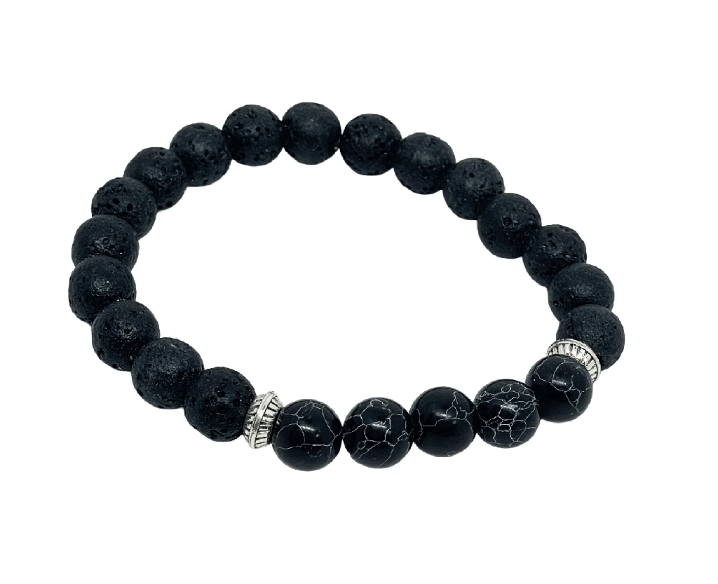 Pulsera de piedra volcánica
