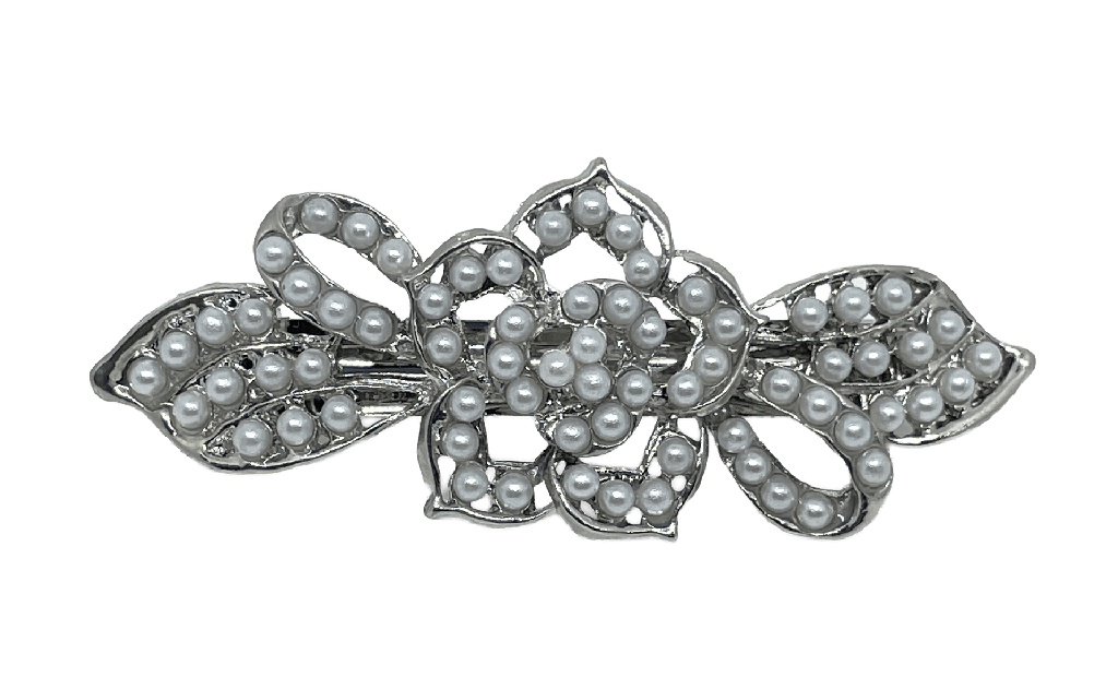 Gancho de metal de presión con perla