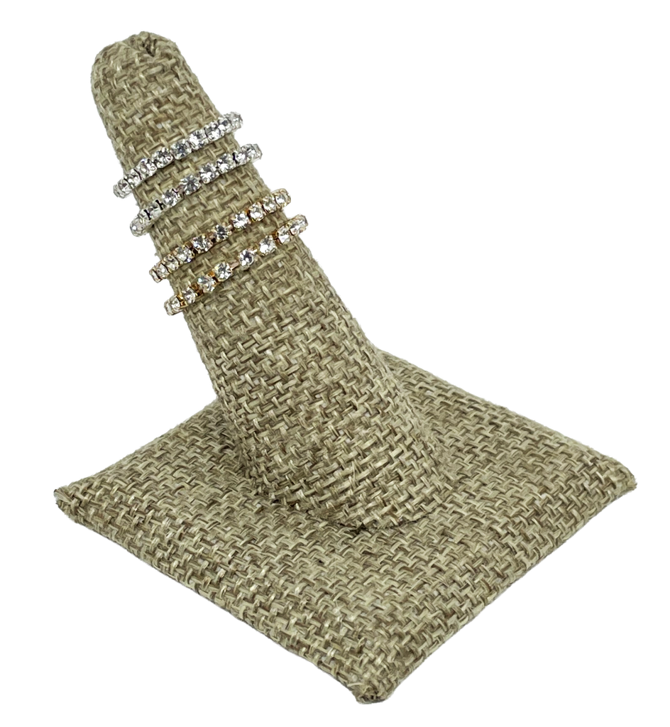 Set de anillos elástico con brillantito