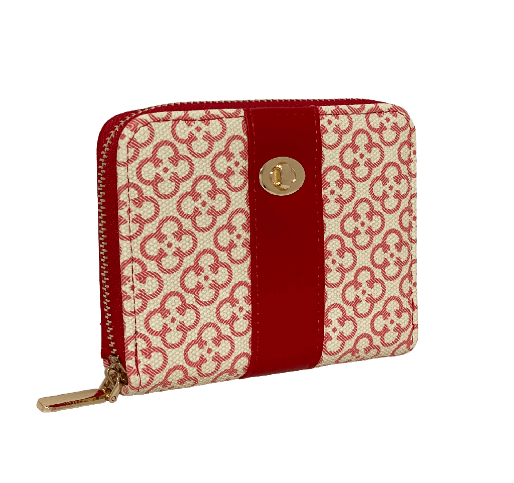 Billetera con diseño de flores
