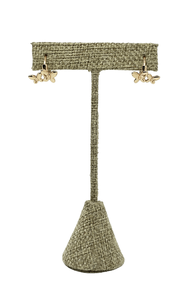 Argollas doradas de rodio