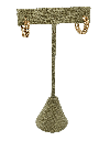 Argollas doradas de rodio