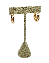 Argollas de rodio dorado