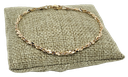 Pulsera dorada de rodio