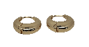 Argollas doradas de rodio