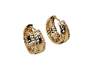 Argollas doradas de rodio