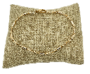 Pulsera dorada de rodio