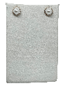 Arete dorado de rodio con perla y brillantito