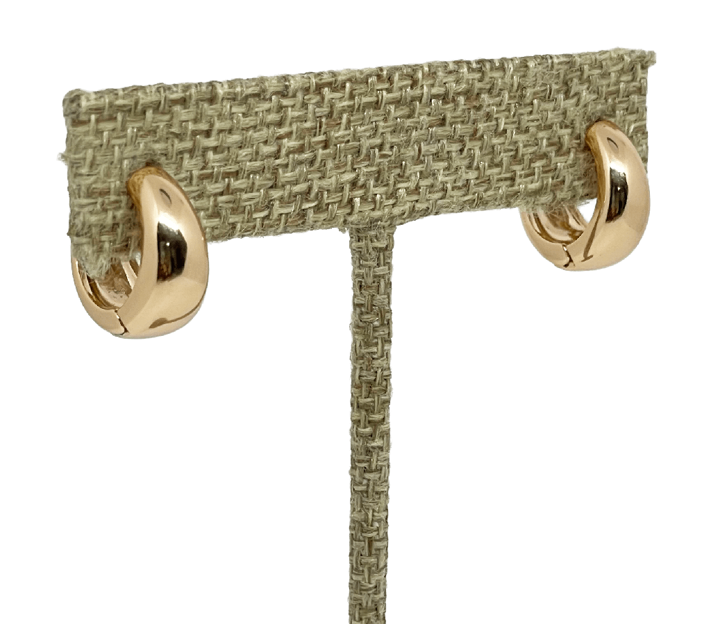 Arete dorado de rodio