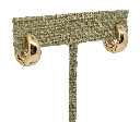 Arete dorado de rodio