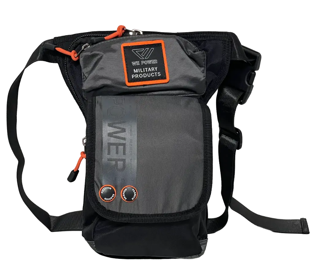 Piernera negra de tela 