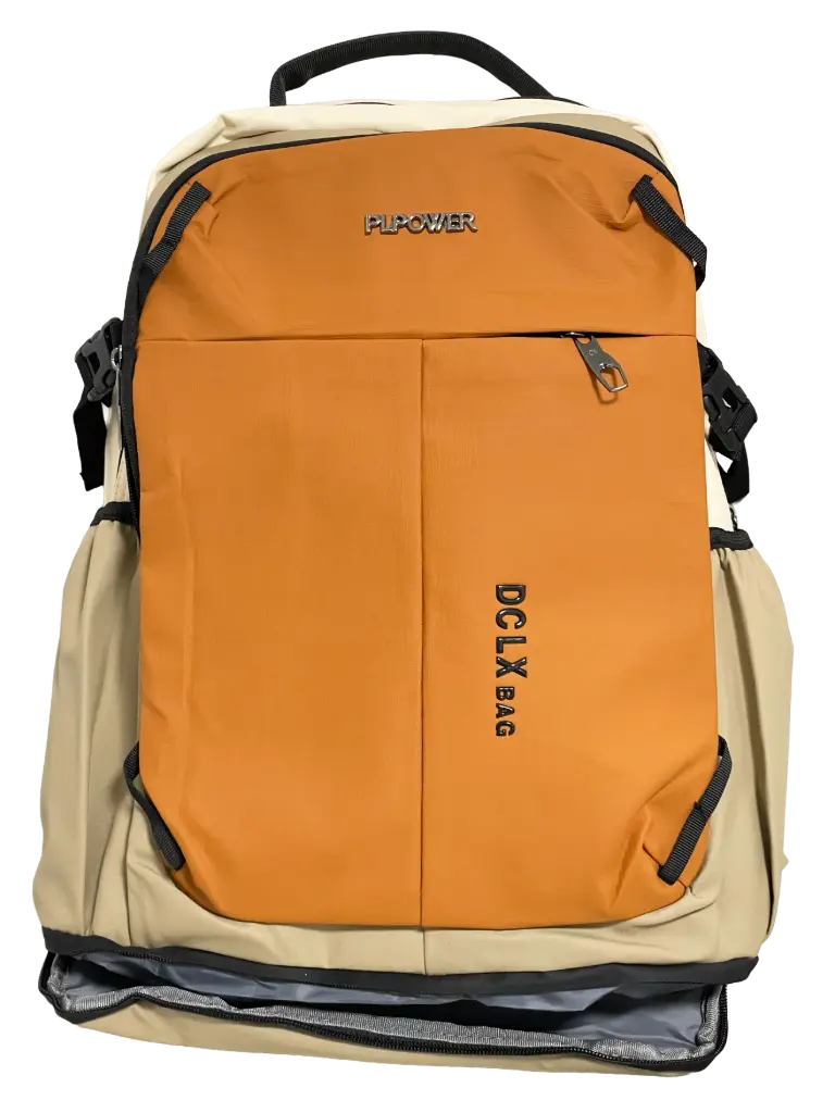  Rebajada - Mochila anaranjado con beige  