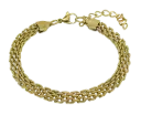 Pulsera dorada de acero inoxidable