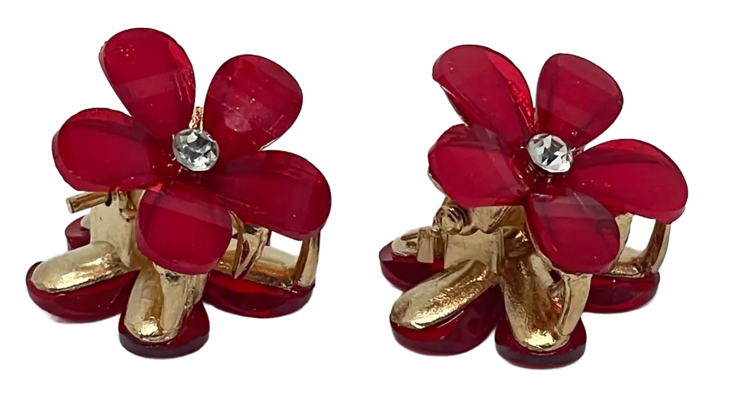 Set de ganchitos de florecita