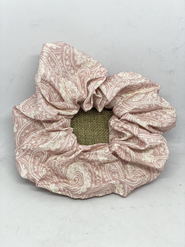 Cola de tela en rosado - Scrunchie