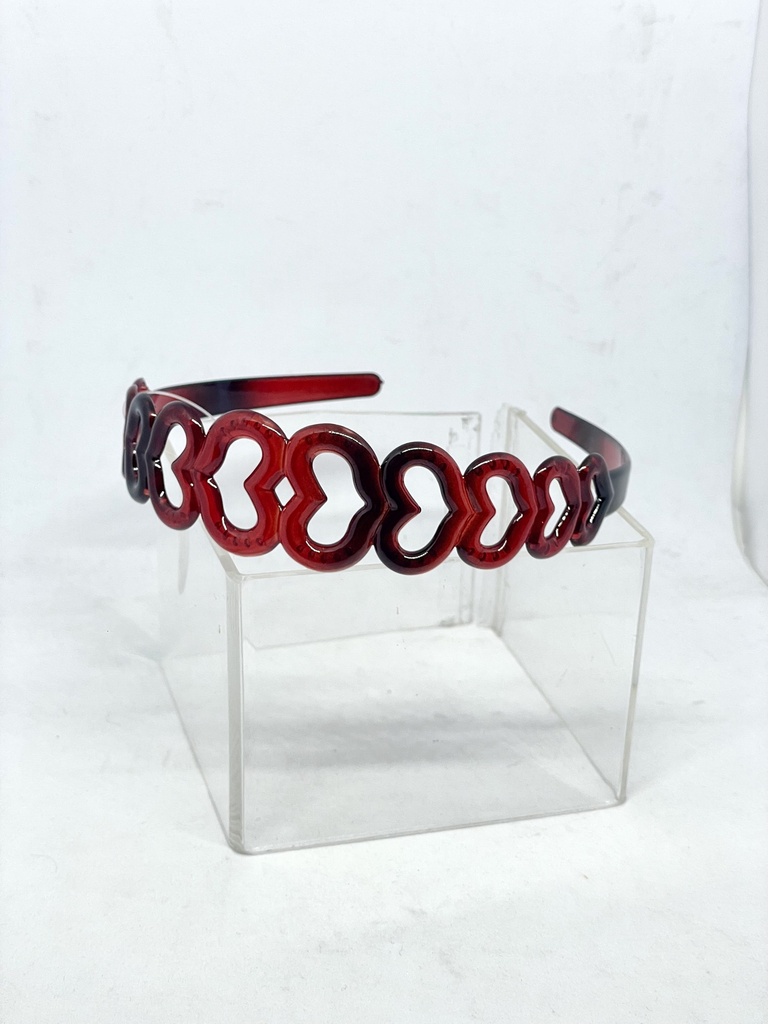 Diadema de plástico café