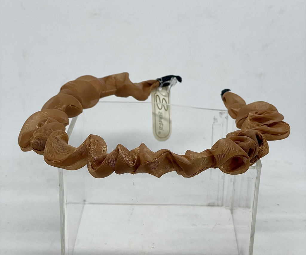 Diadema de tela café