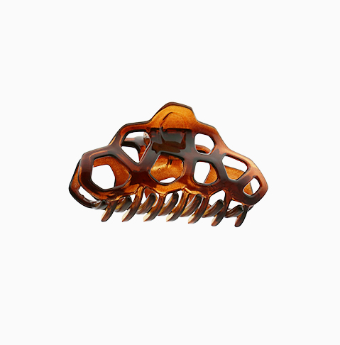 Gancho clip de carey Café 7cm