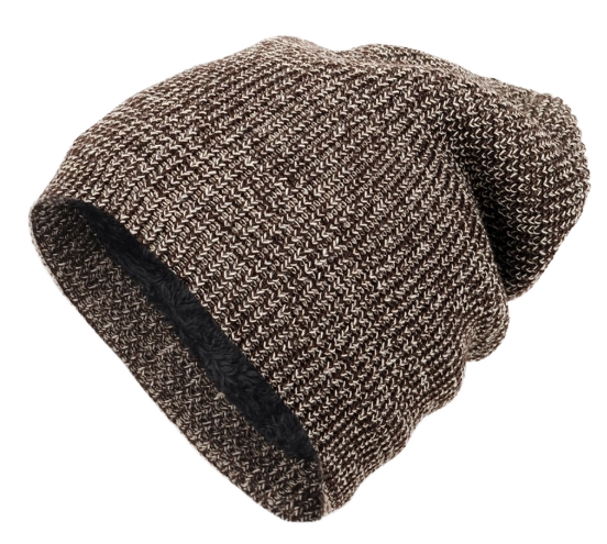 Gorro de lana café