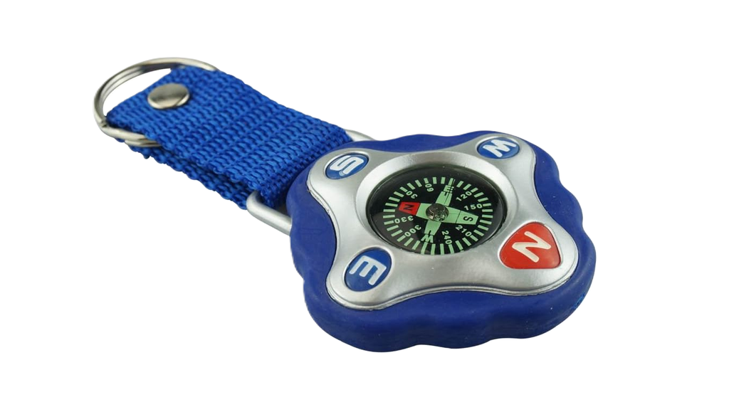 Llavero brujula Azul