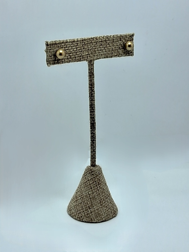 Arete de perla Dorado