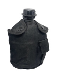 [51134] Cantimplora con Taza de Aluminio Negro