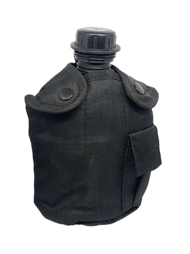 [51134] Cantimplora con Taza de Aluminio Negro