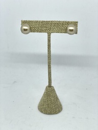 [3268] Aretes de perla champagne