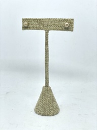 [3265] Aretes de perla champagne