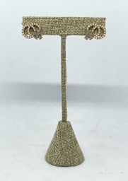 [53538] Aretes de perla y brillantito en dorado