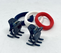 [53783] Set de ganchos azules y tres colas
