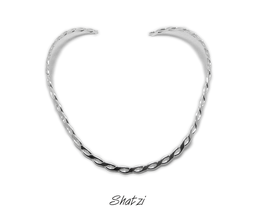 [63282] Collar omega Plateado de Fantasía